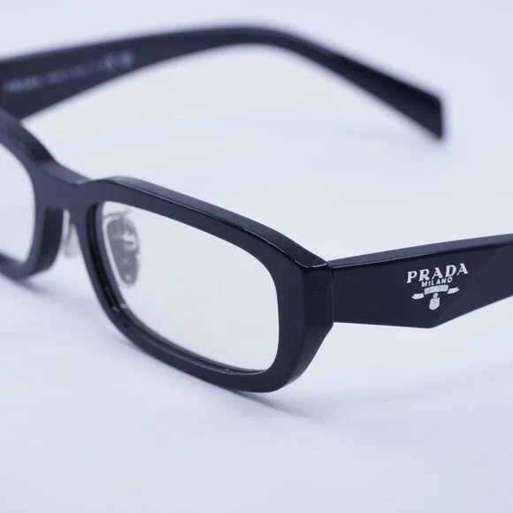 Prada PRB06SF 16K08N Sunglasses Black Rectangle Frame, Clear  display picture 2